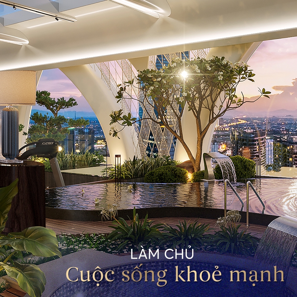 Hạ tầng sống chăm sóc "thân - tâm - trí" đúng nghĩa chỉ có ở Sky Villa Dahlia 06 tại chung cư Doji Hải Phòng