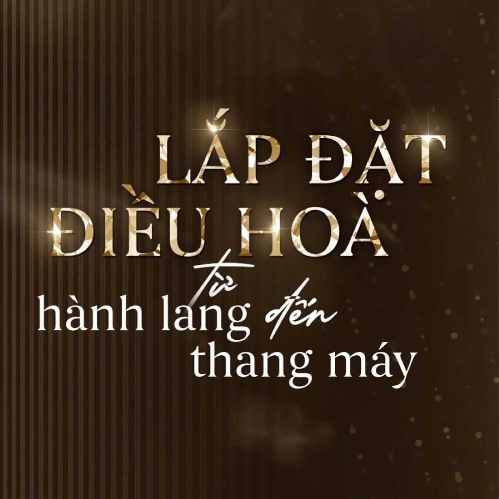 Hệ thống thang máy riêng tại chung cư Doji Hải Phòng được lắp điều hòa từ hành lang đến thang máy