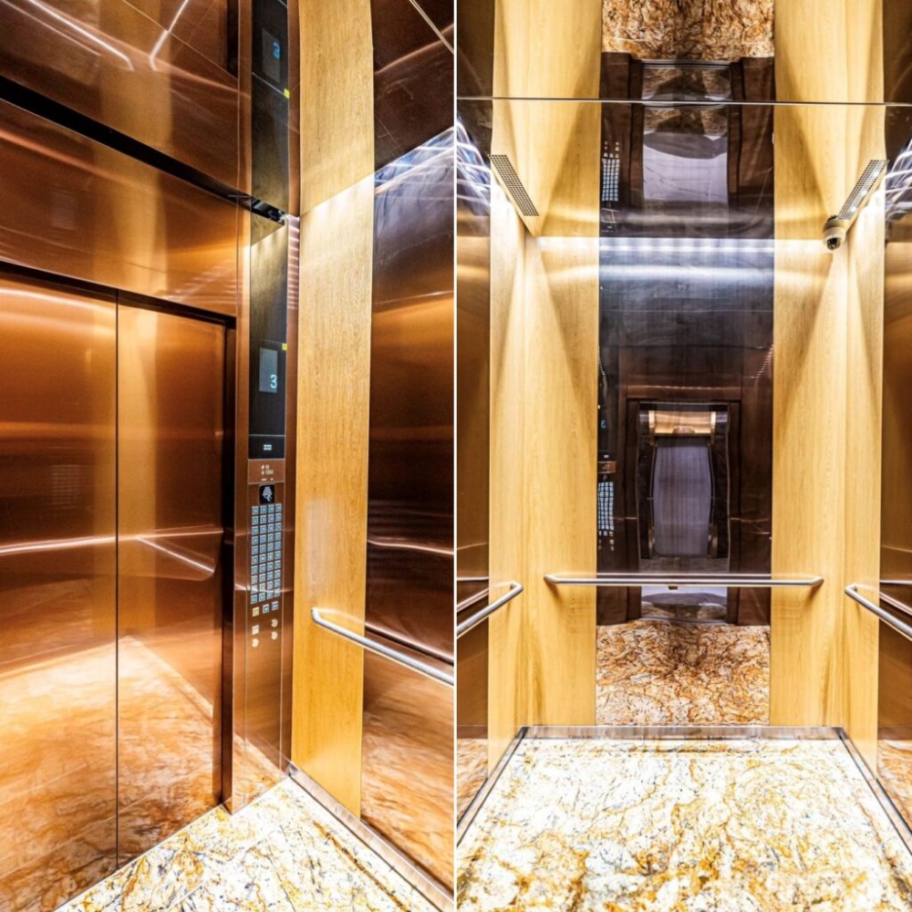 Thang máy – Phần nối liền, thiết kế đồng bộ với sảnh hành lang chung cư Doji Hải Phòng Thang máy – Phần nối liền, thiết kế đồng bộ với sảnh hành lang chung cư Doji Hải Phòng