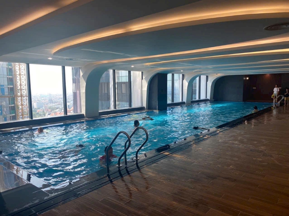 Bể bơi tại chung cư Doji Hải Phòng – Không gian trong nhà 380m² cùng ứng dụng công nghệ lọc ion tiên tiến