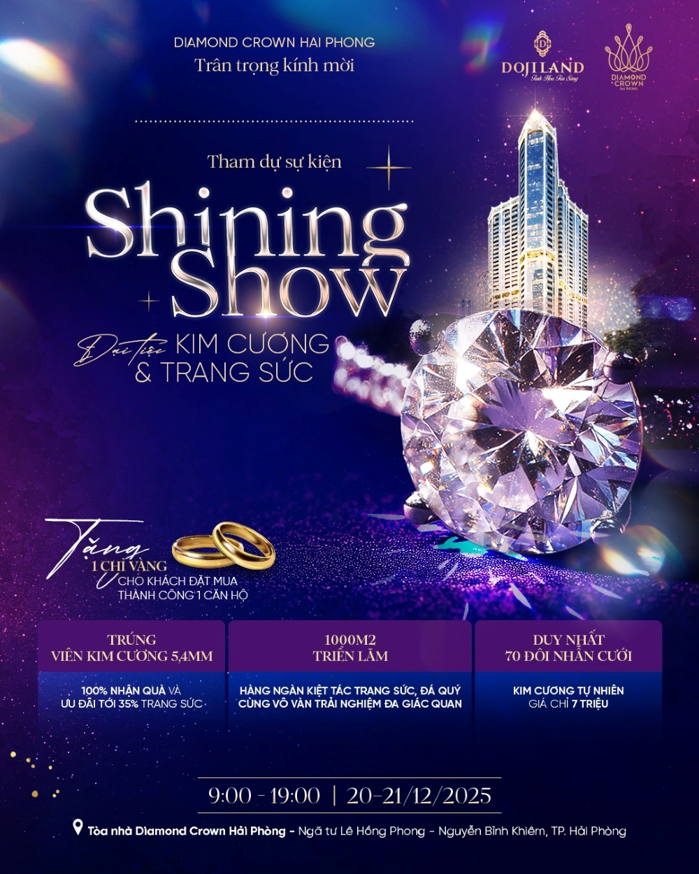 Doji Shining Show – Triển lãm trang sức 1.000m² định hình chuẩn trải nghiệm mới tại Hải Phòng