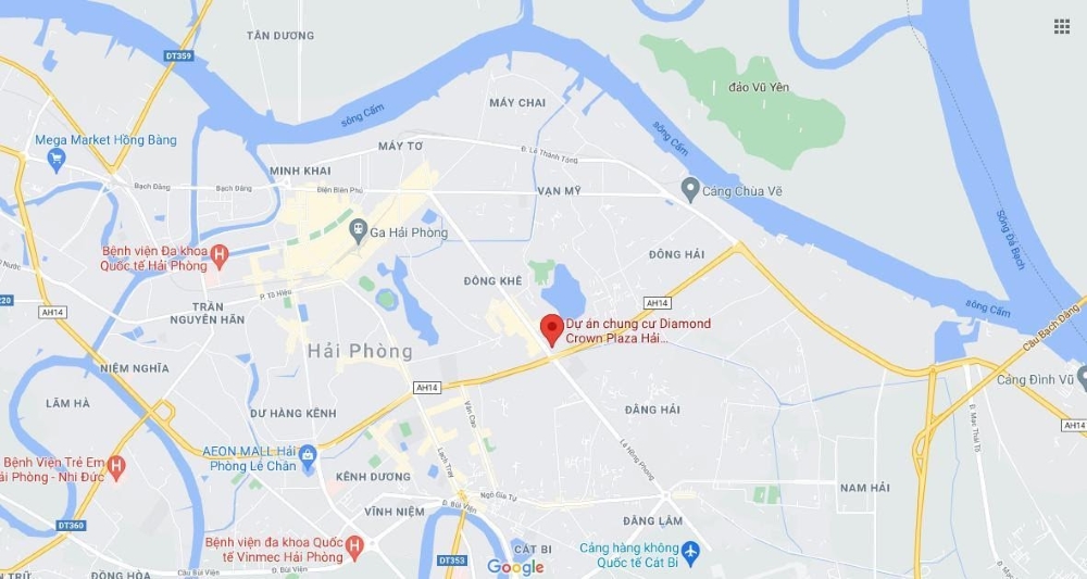 Tổng thể đường đến chung cư Doji Hải Phòng trên bản đồ giao thông thành phố Tổng thể đường đến chung cư Doji Hải Phòng trên bản đồ giao thông thành phố